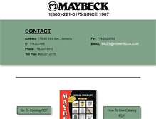 Tablet Screenshot of hgmaybeck.com